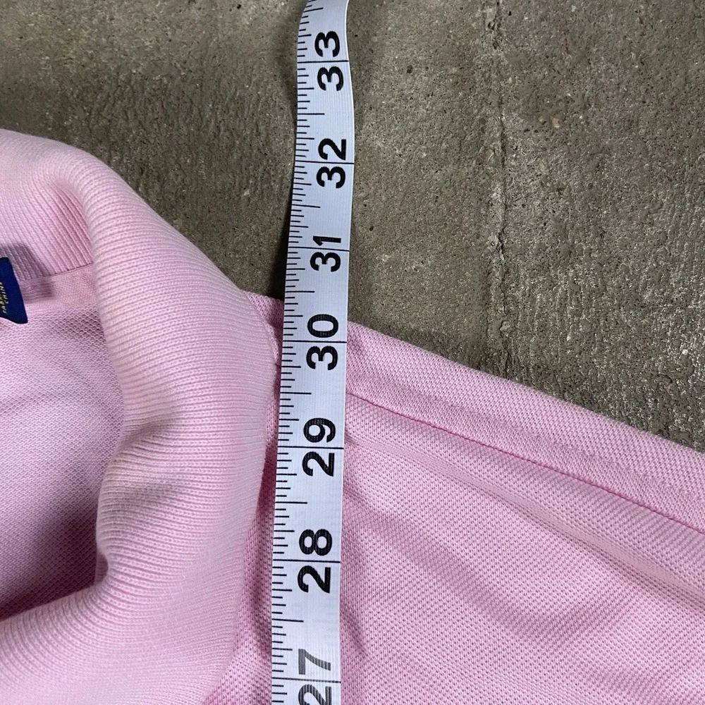Polo Ralph Lauren‎ Polo Shirt Size XL Pink Classic Fit Short Sleeve Blue Pony